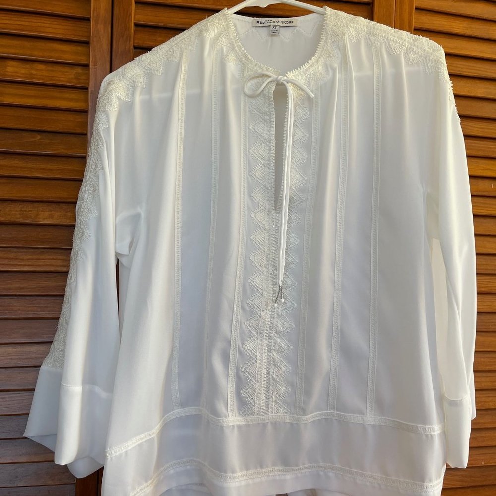 Rebecca Minkoff white blouse